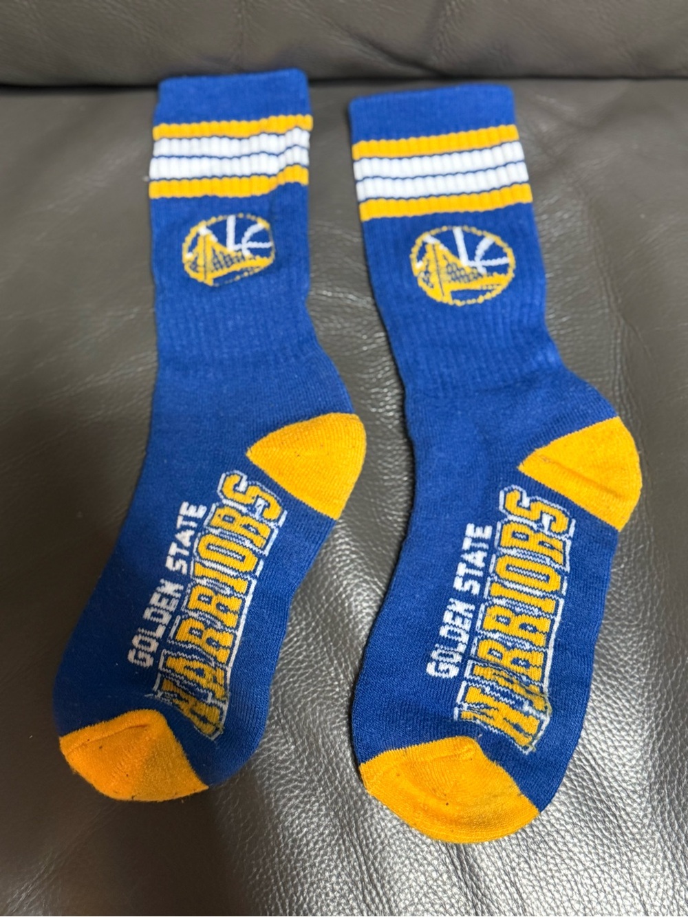 Golden State Warriors Blue & Yellow Crew Socks